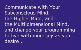 coommunicate with subconscious mind