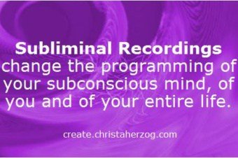 Subliminal Recordings Change Your Programming