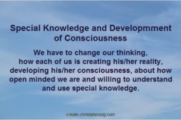 Special Knowedge and Development of Consciousness