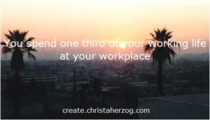 one third of work life at workspace