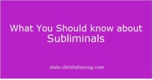 About Subliminals