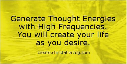 Generate Thought Energy with High Frequencies
