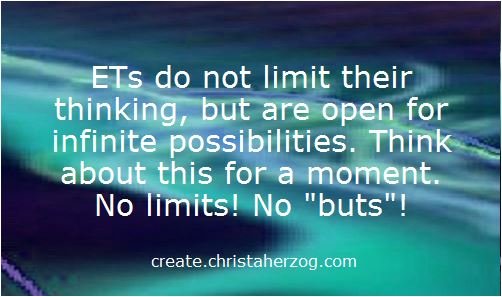 ETs are open for infinite possibilities