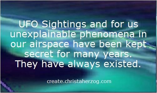 UFO Sightings and Phenomena in the air