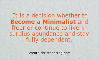 Become a Minimalist
