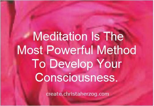Meditation changes the consciousness