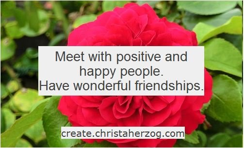 Meet positive and happy people