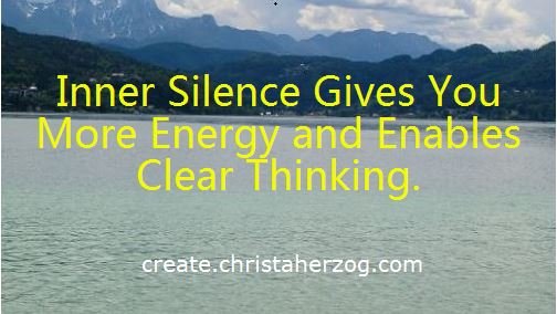 Inner Silence enables clear thinking