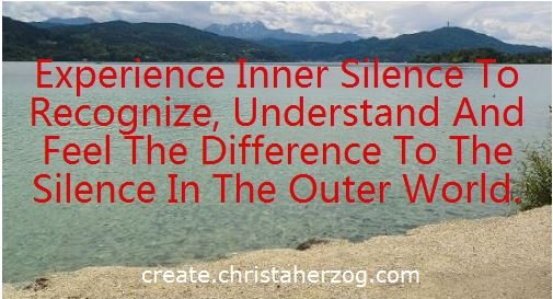 Inner Silence vs Silence in Outer World