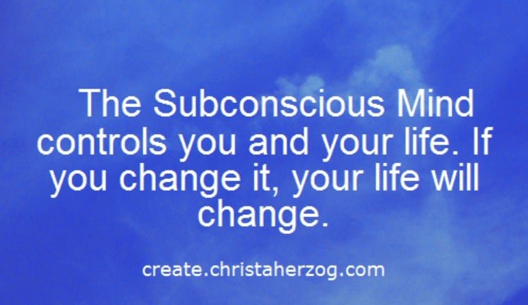 The Subconscious controls you