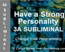 Have a Strong Personality 3A Subliminal Cover