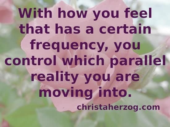 Control into which Parallel Reality you are Moving