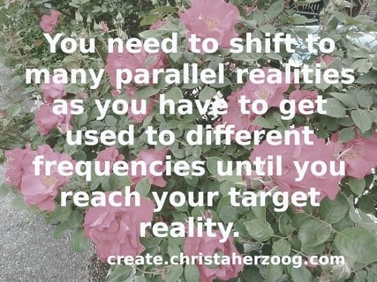 Shift to parallel realities till you live your dream